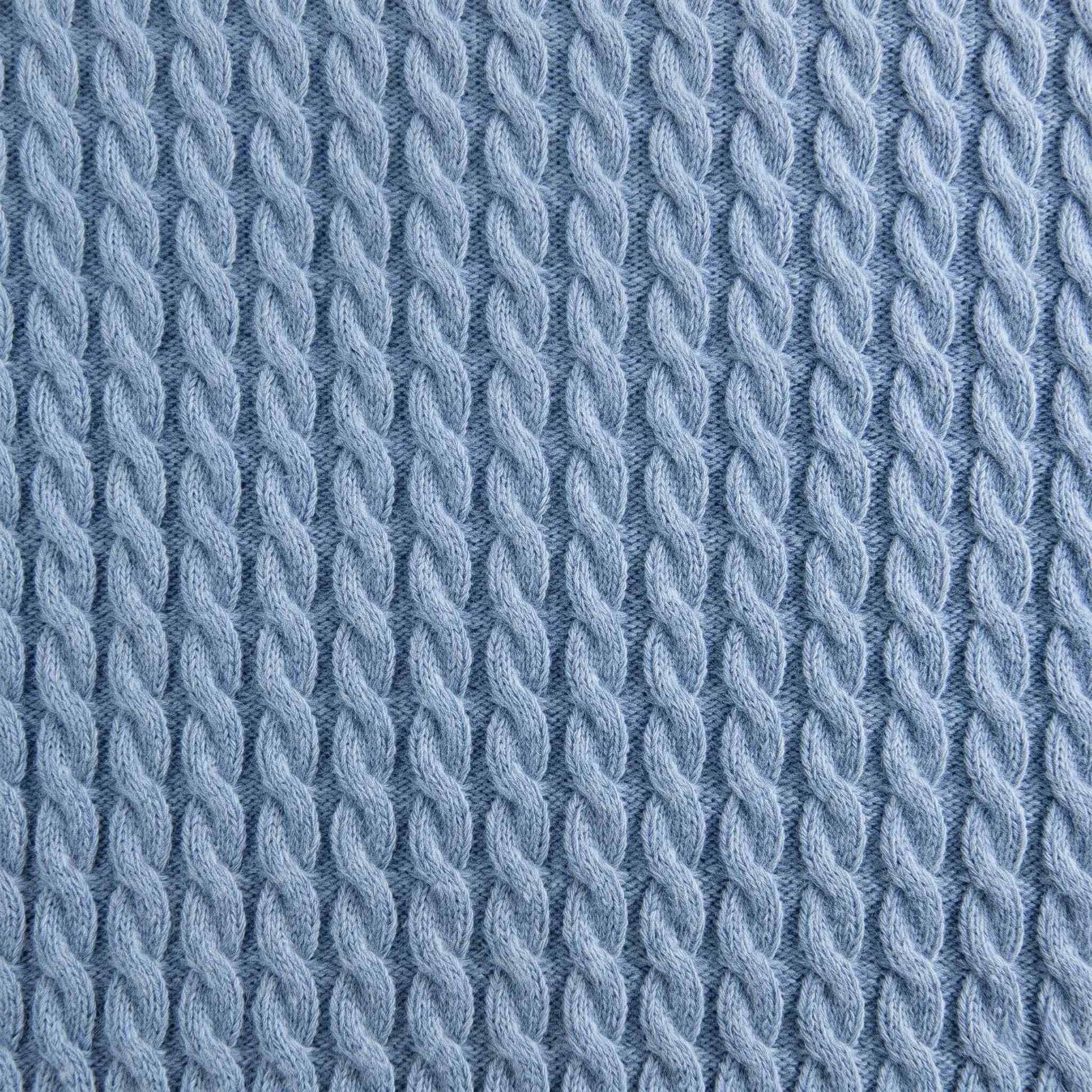 Men's cable-knit cashmere sweater, Atlas in Sky Blue - view 6