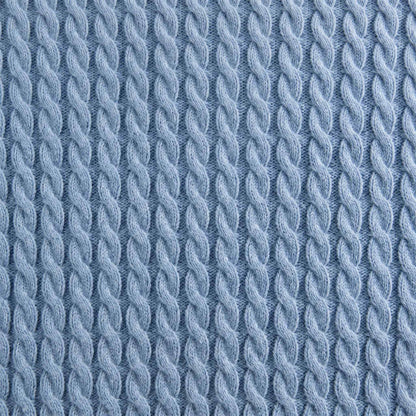 Men's cable-knit cashmere sweater, Atlas in Sky Blue - view 6