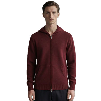 The Original Zip Hoodie | 100% Pure Himalayan Cashmere Wine Red