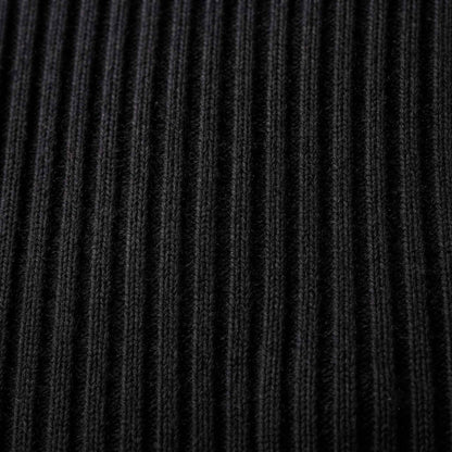Men's ultra-thick 4-ply cashmere crewneck sweater in Black — view 6