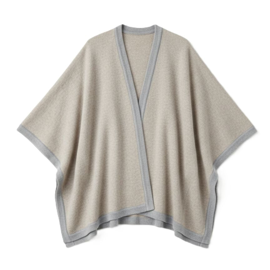 The Artisan Cape | 100% Undyed Pure Himalayan Cashmere