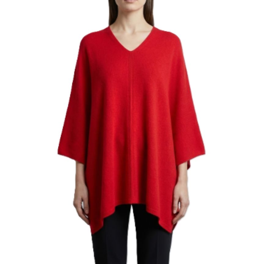 The V-Neck Poncho | 100% Pure Himalayan Cashmere