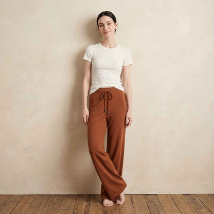 The Zenith Pure Himalayan Cashmere Sweatpant For Women - Amber