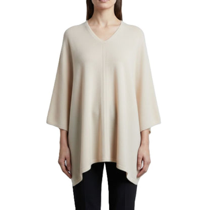 The V-Neck Poncho | 100% Pure Himalayan Cashmere