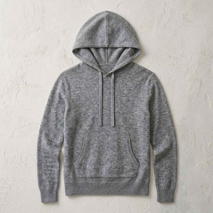 100% Undyed Cashmere Women's Hoodie — Chemical-Free Natural Chyangra Cashmere
