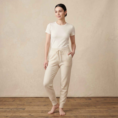 The Zenith Himalayan Cashmere Jogger For Women - Off White