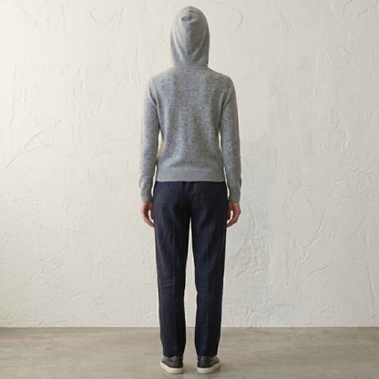 100% Undyed Cashmere Women's Hoodie — Chemical-Free Natural Chyangra Cashmere