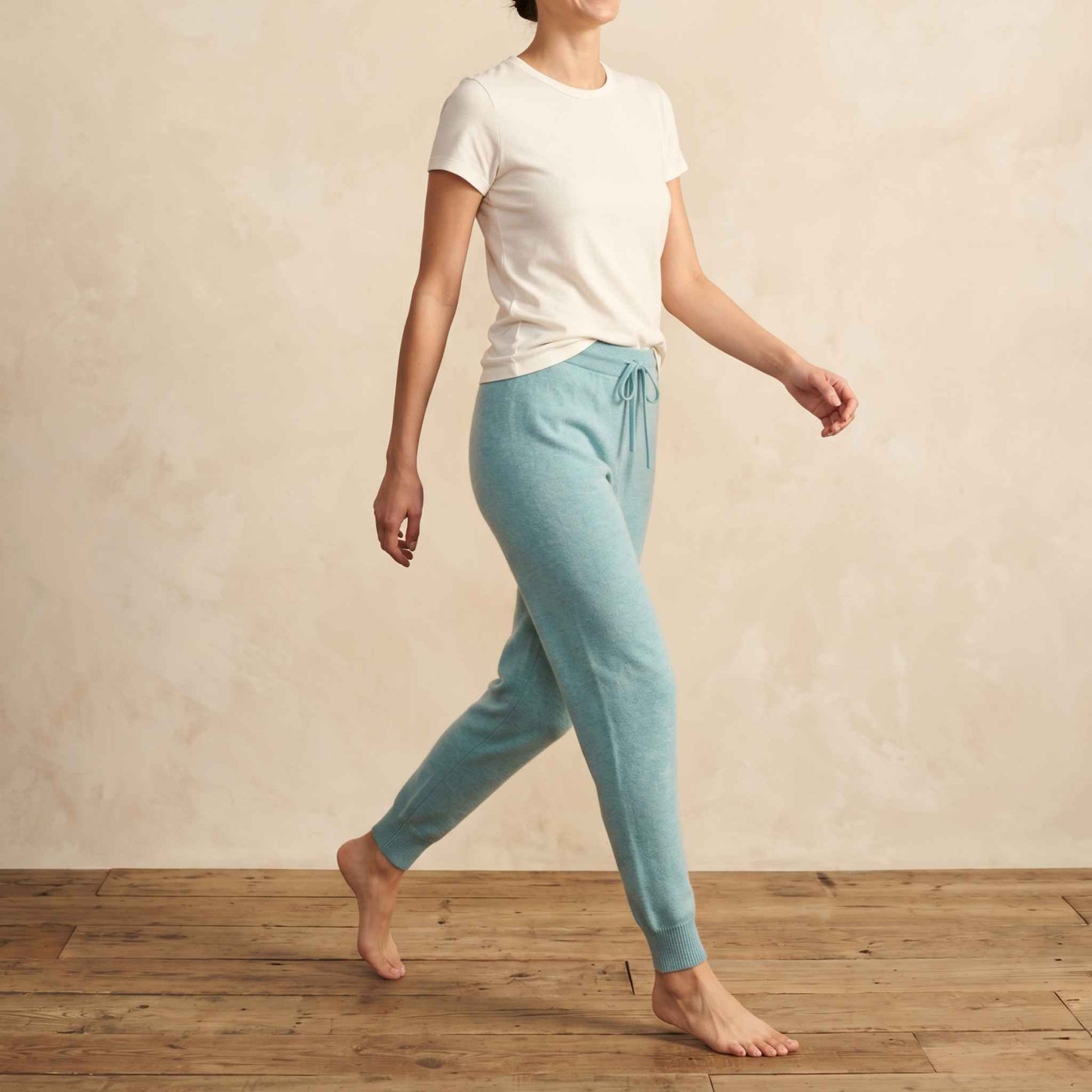 The Zenith Himalayan Cashmere Jogger For Women - Aqua