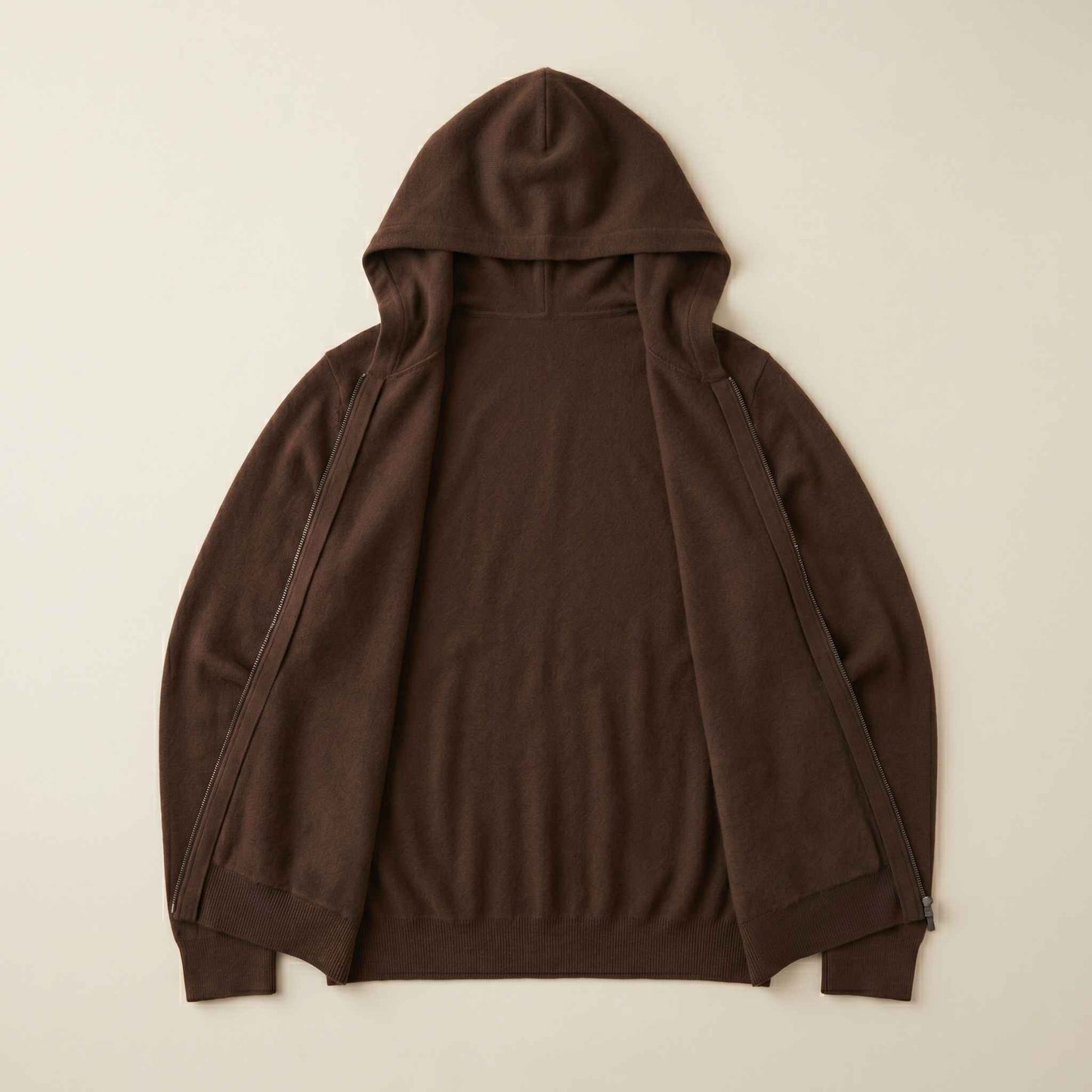100% Cashmere Women's Zip Hoodie — 12-Gauge 2-Ply 16-Micron Himalayan Cashmere