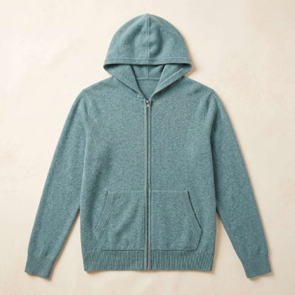 Original Kora Zip Himalayan Cashmere Hoodie For Men — Himalayan cashmere, view 6
