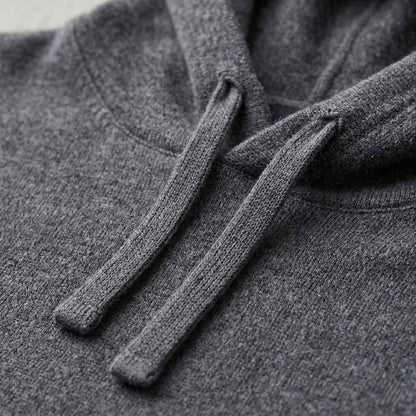 100% Undyed Cashmere Women's Hoodie — Chemical-Free Natural Chyangra Cashmere