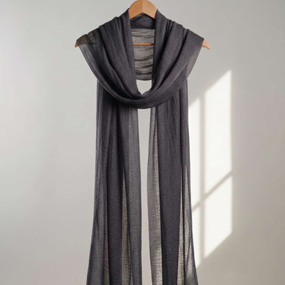 Himalayan Mist and Twilight Grey Cashmere Pashmina Shawl