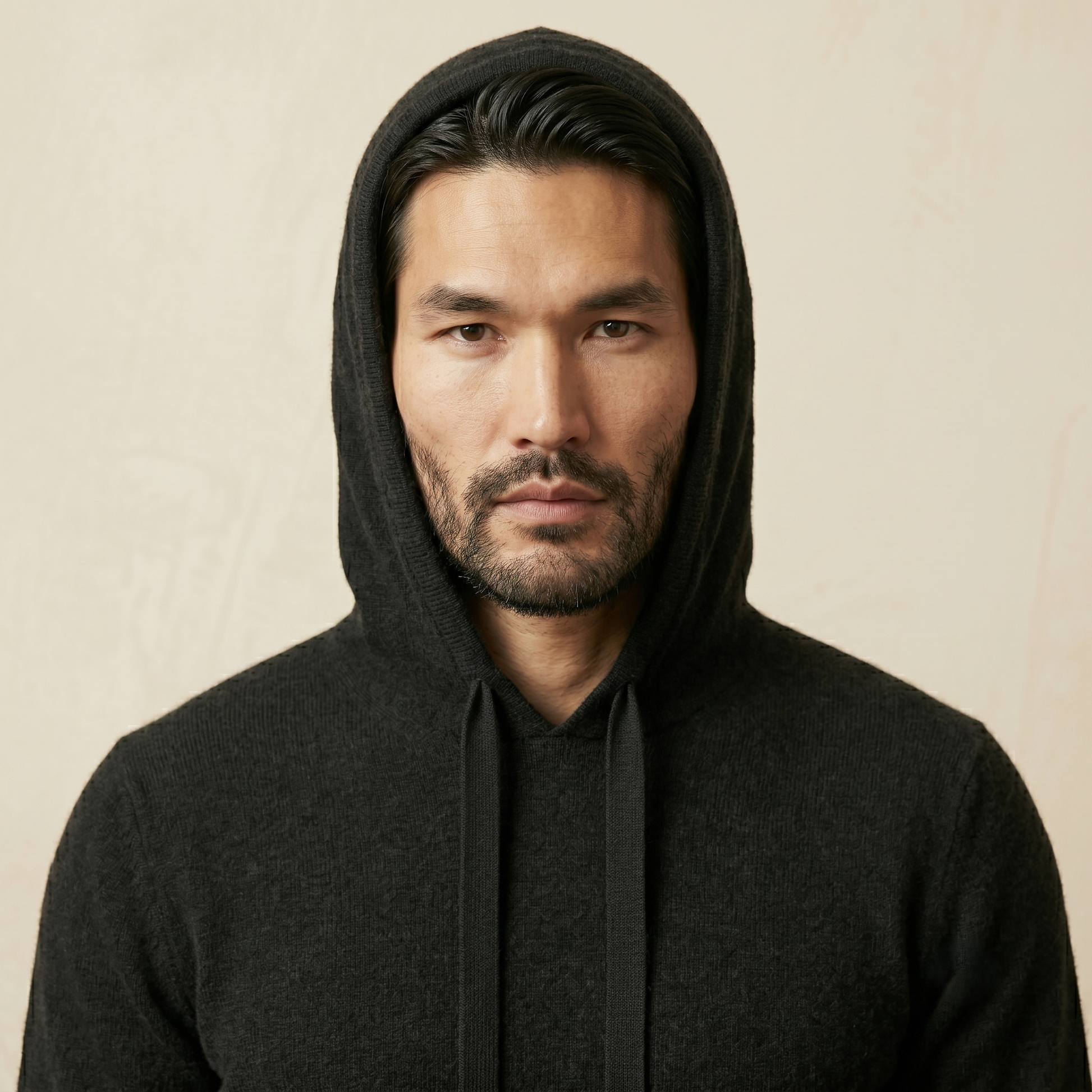 Mustang Himalayan Cashmere Hand-Finished Hoodie For Men