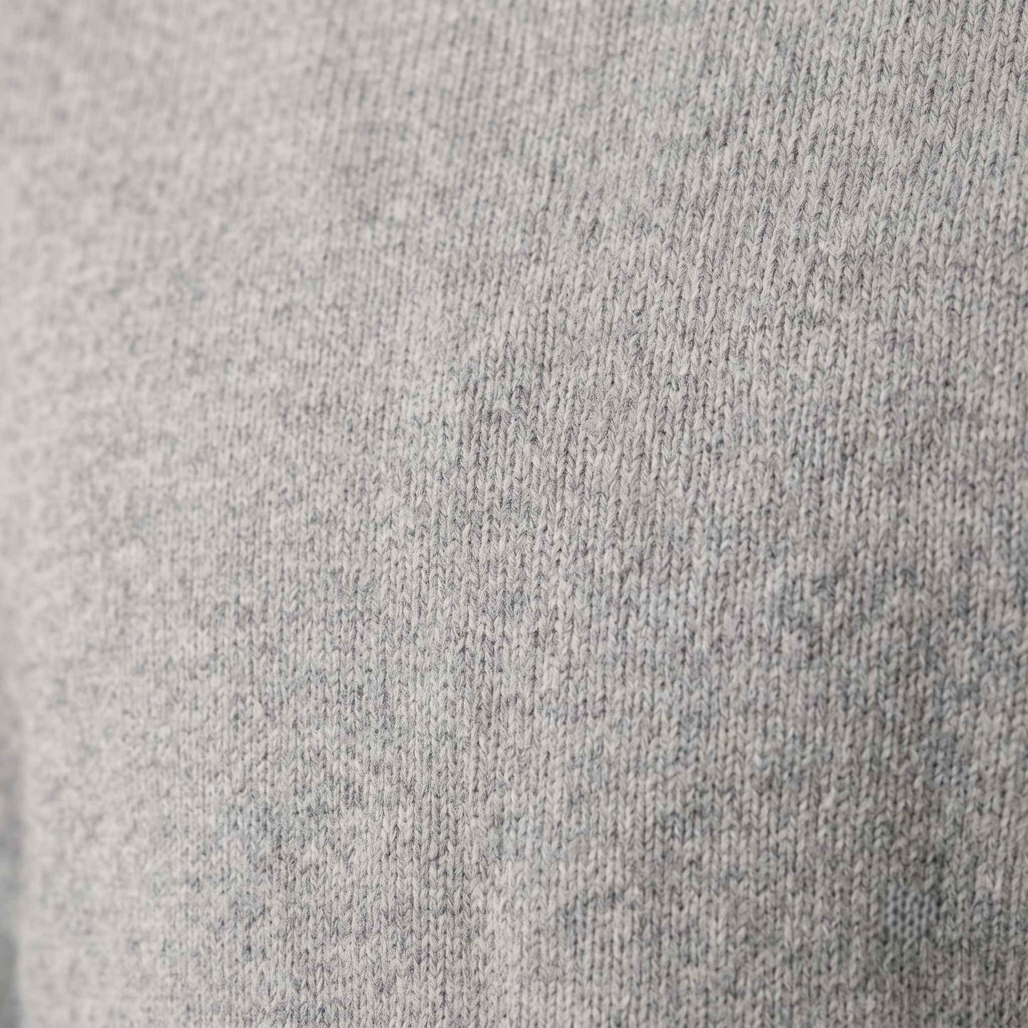 Men's undyed cashmere quarter-zip sweater, Executive in Light Grey Melange - view 3