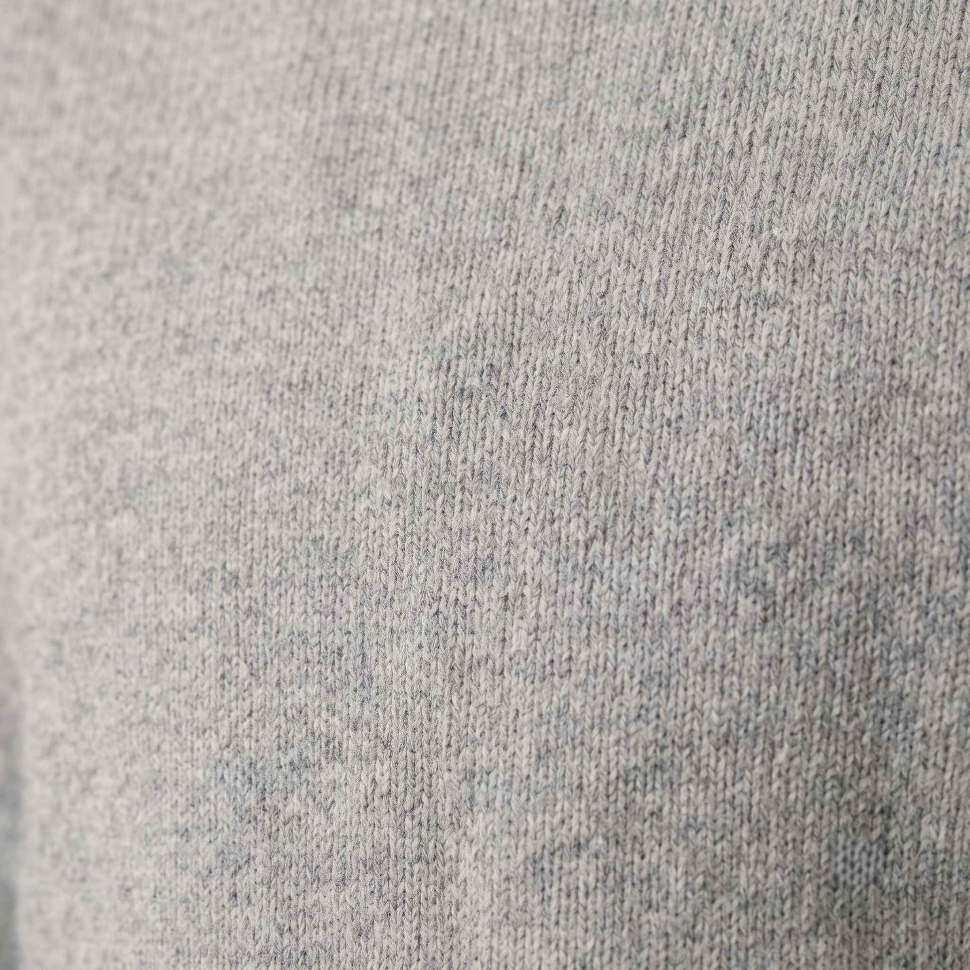 Men's undyed cashmere quarter-zip sweater, Executive in Light Grey Melange - view 3