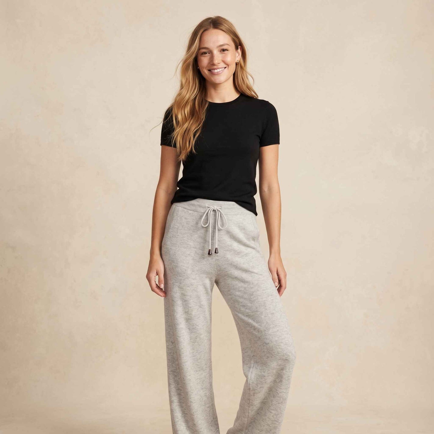 The Zenith Natural Sweatpant Undyed Himalayan Cashmere For Women