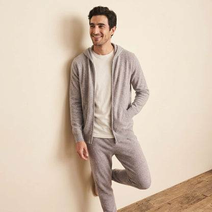 Original Kora Zip Himalayan Cashmere Hoodie For Men — Himalayan cashmere, view 54