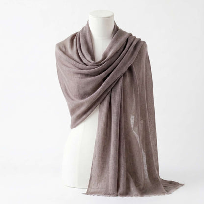 Earth Tone and Mountain Neutral Cashmere Pashmina Shawl