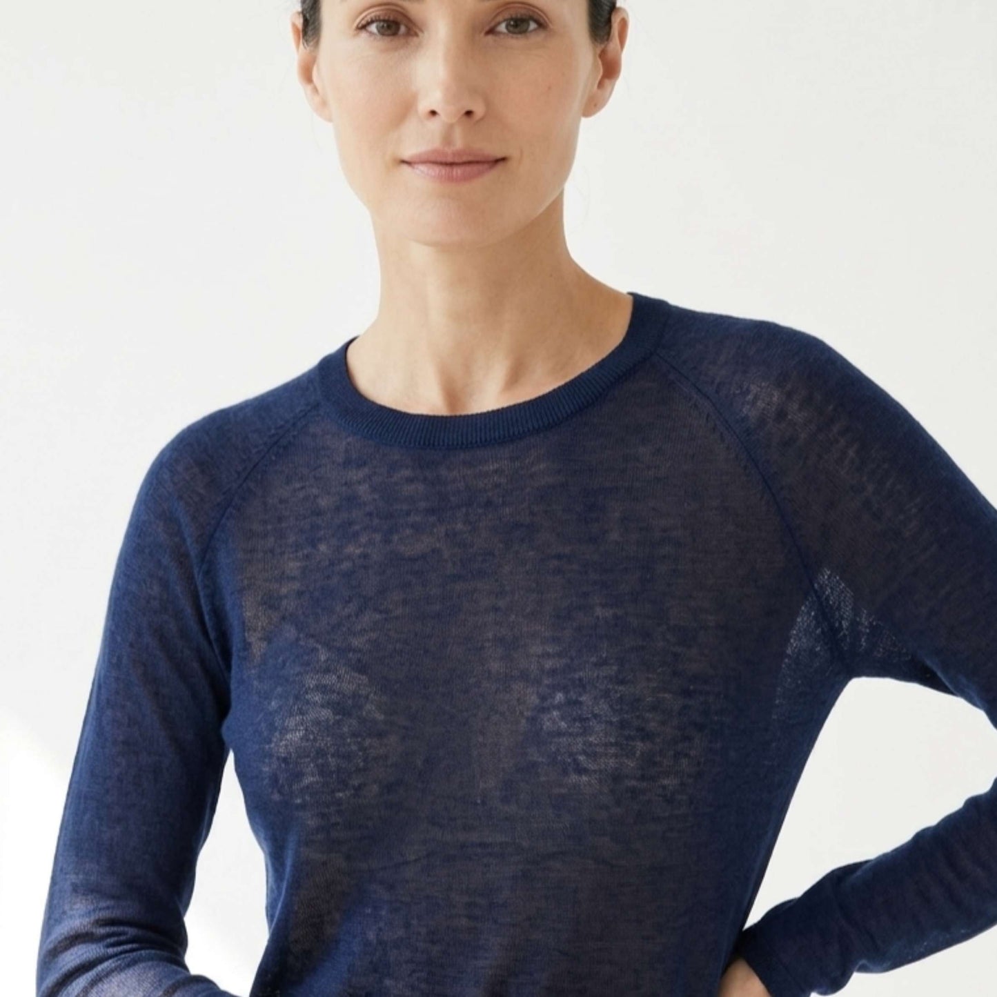 Gossamer Cashmere Ultra-Fine Sheer Sweater For Women