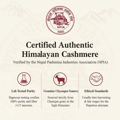 The Artisan Cape | 100% Pure Himalayan Cashmere