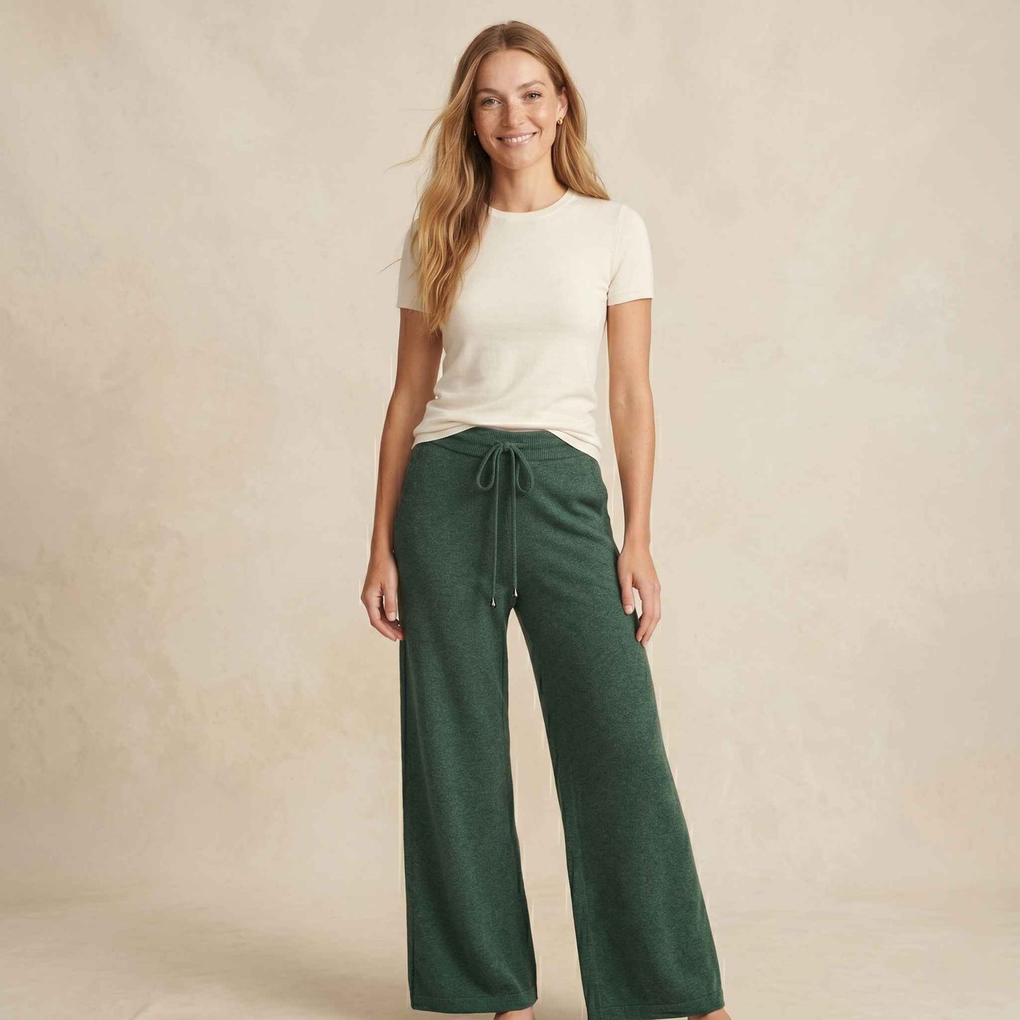 The Zenith Pure Himalayan Cashmere Sweatpant For Women - Pine