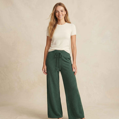 The Zenith Pure Himalayan Cashmere Sweatpant For Women - Pine