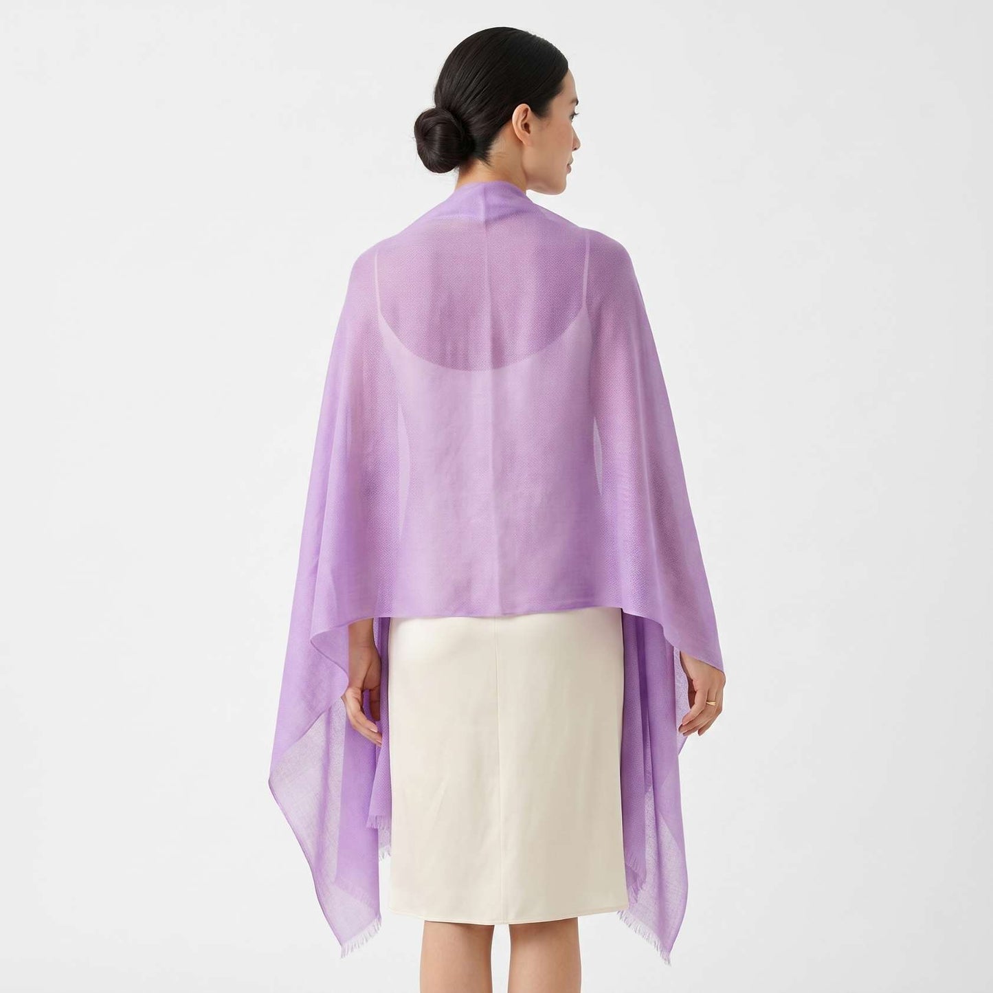 Jewel Tones and Mountain Skies Cashmere Pashmina Shawl