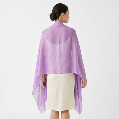 Jewel Tones and Mountain Skies Cashmere Pashmina Shawl