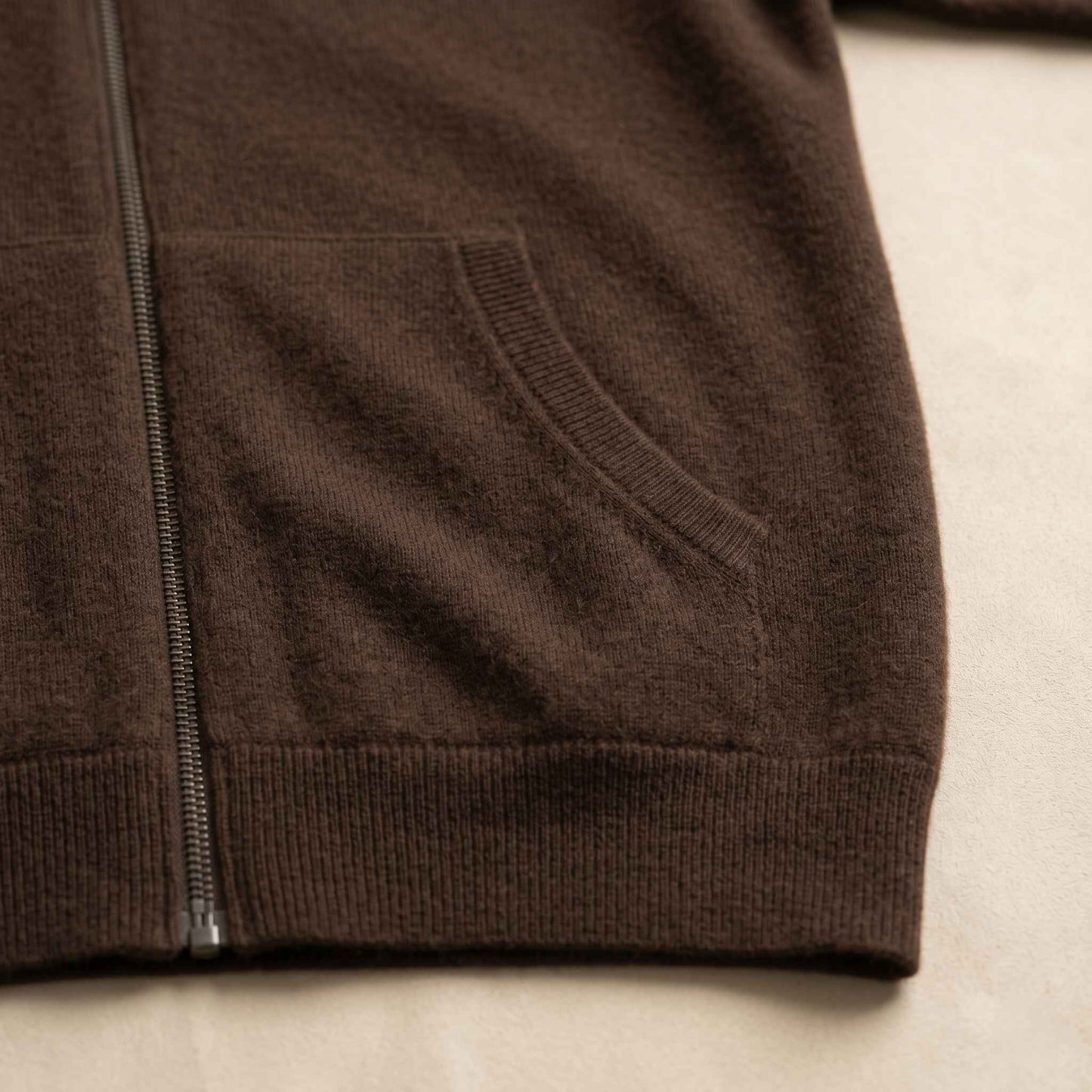 100% Cashmere Women's Zip Hoodie — 12-Gauge 2-Ply 16-Micron Himalayan Cashmere