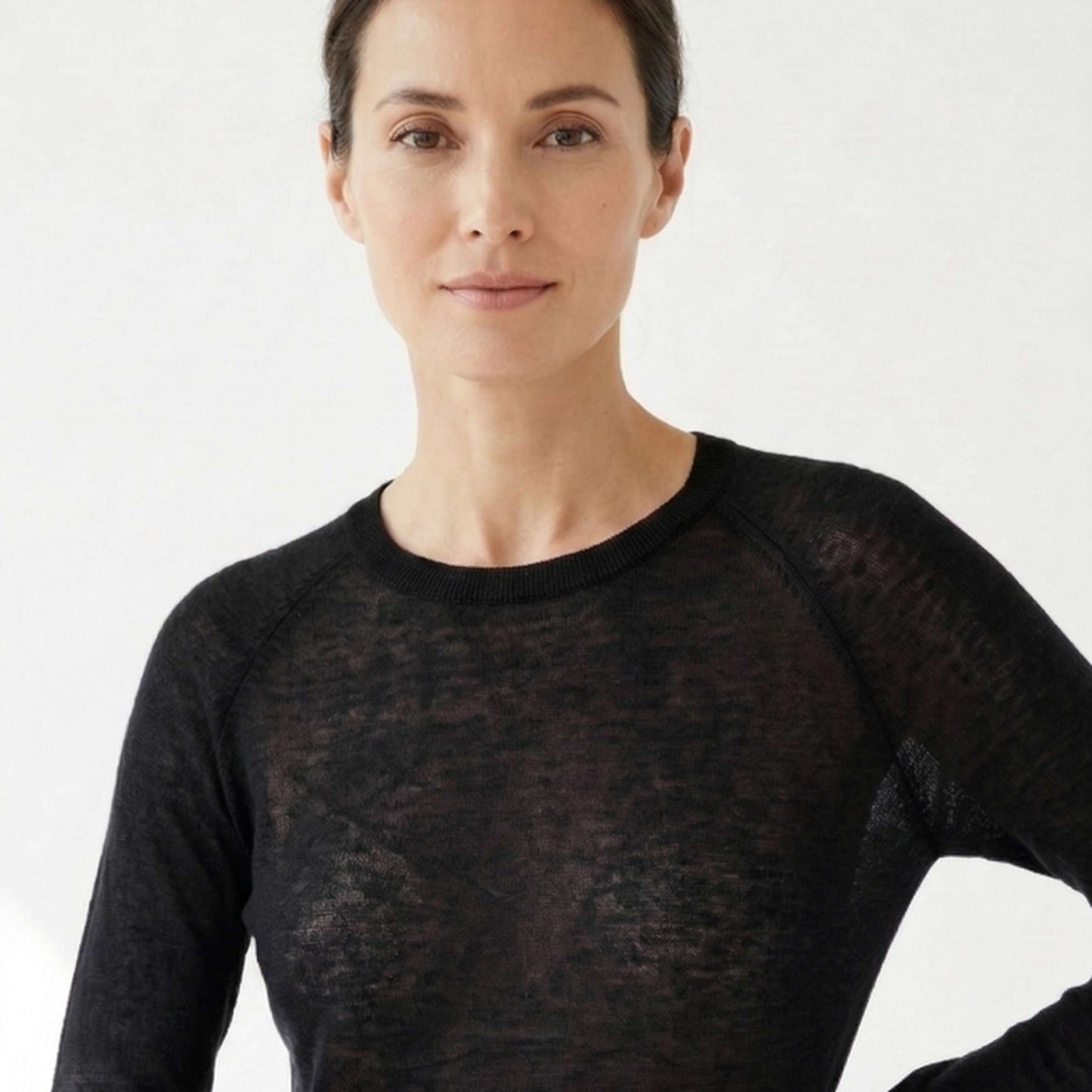 Gossamer Cashmere Ultra-Fine Sheer Sweater For Women