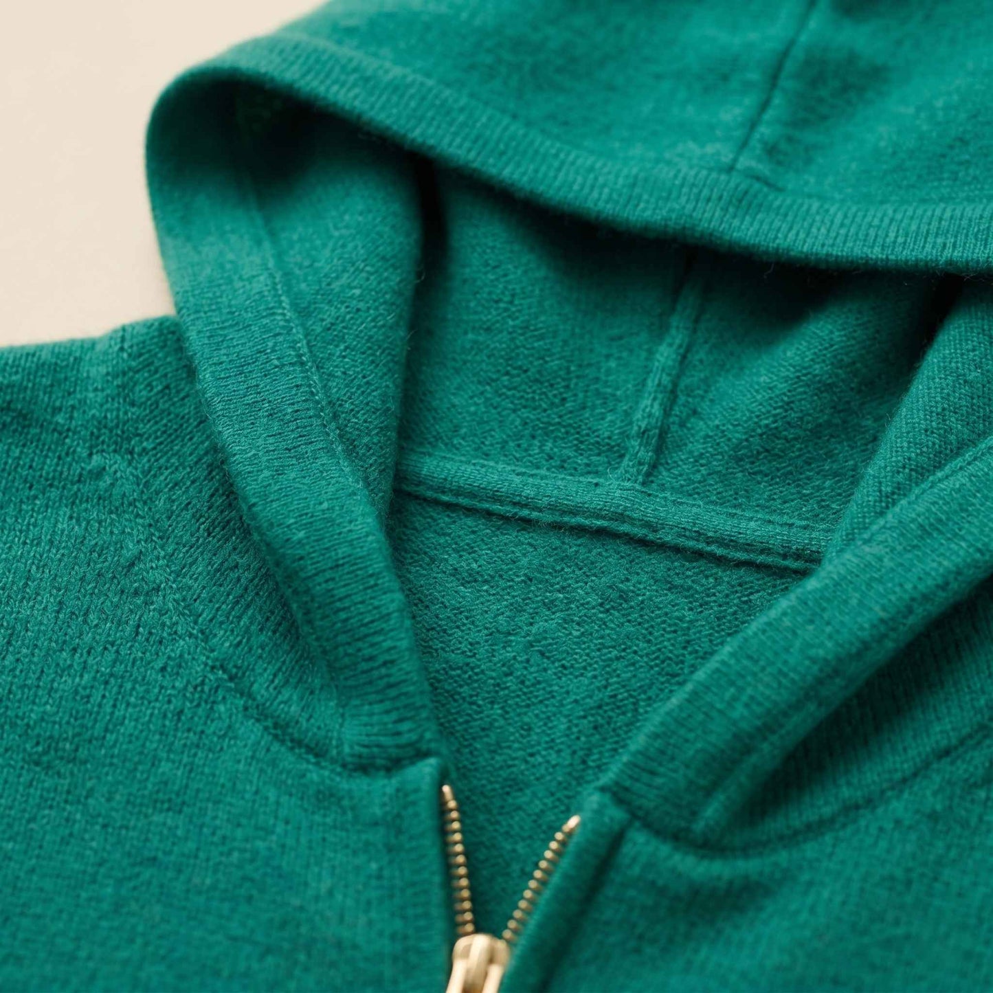 100% Cashmere Women's Zip Hoodie — 12-Gauge 2-Ply 16-Micron Himalayan Cashmere