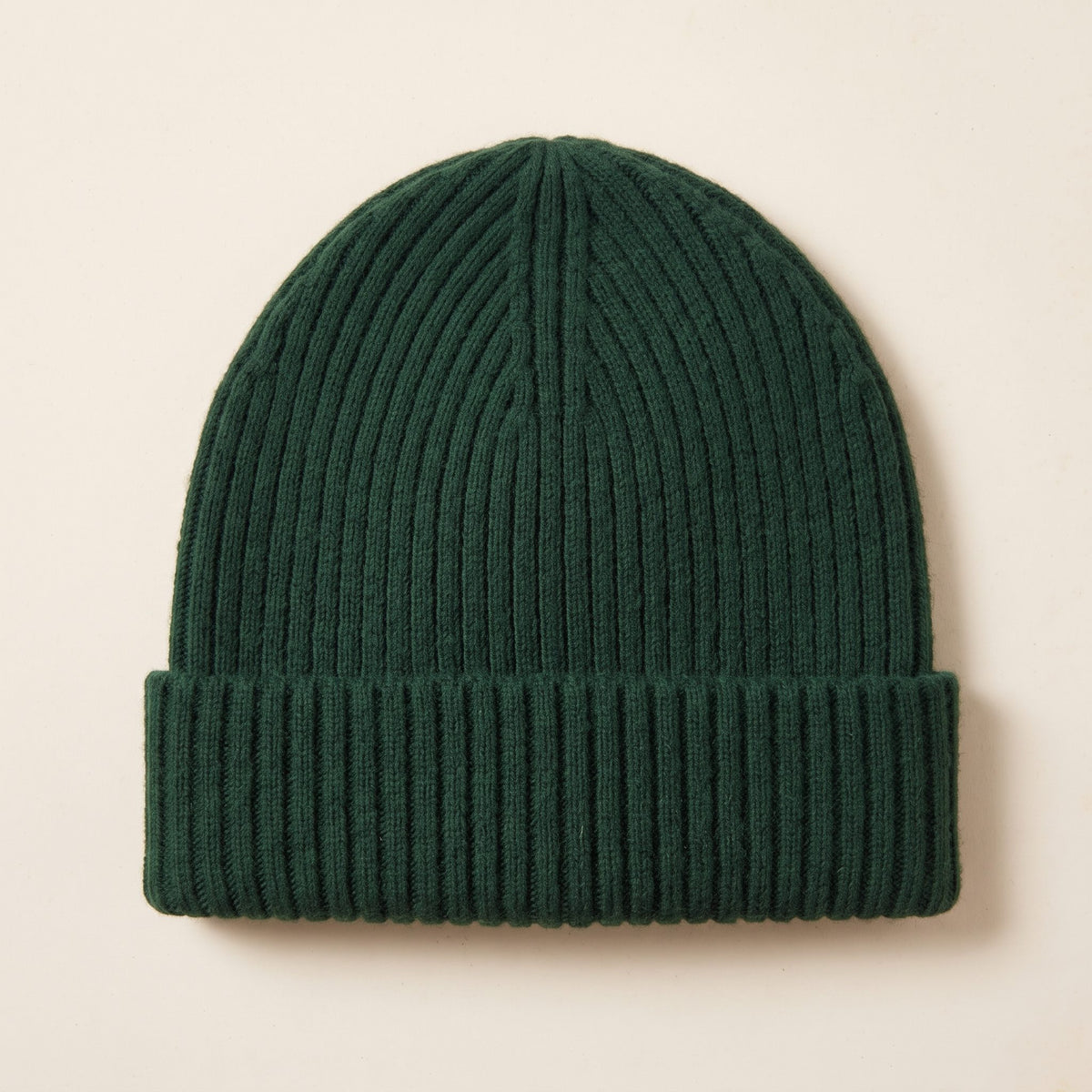 HPB03 Men's Cashmere Beanie - Haven Ribbed Pine 3