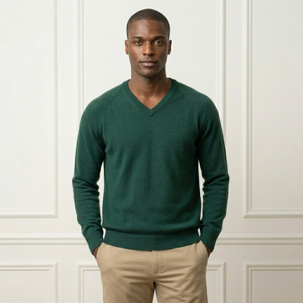 Authentic Pine Original V-Neck Full sleeve Cashmere Sweater for Men