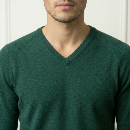 Authentic Pine Original V-Neck Full sleeve Himalayan Cashmere Sweater for Men