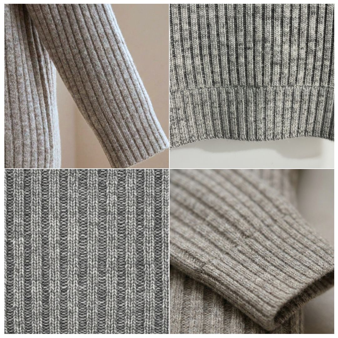 Ella Ribbed Cashmere Crewneck | 100% Pure Himalayan Women's Sweater