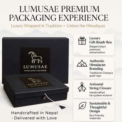 100% Pure Himalayan Cashmere Hat - Tenzing Black
