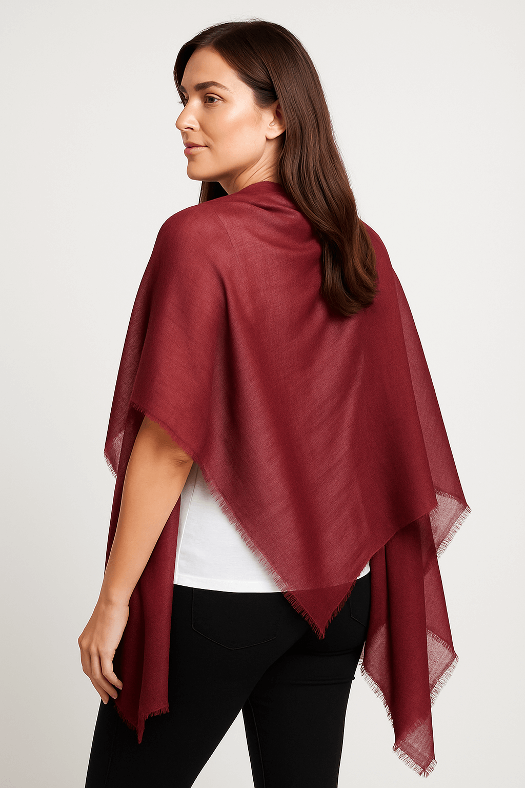 NPIA Certified 100% Pure Himalayan Cashmere Pashmina Shawl - Annapurna Mulberry