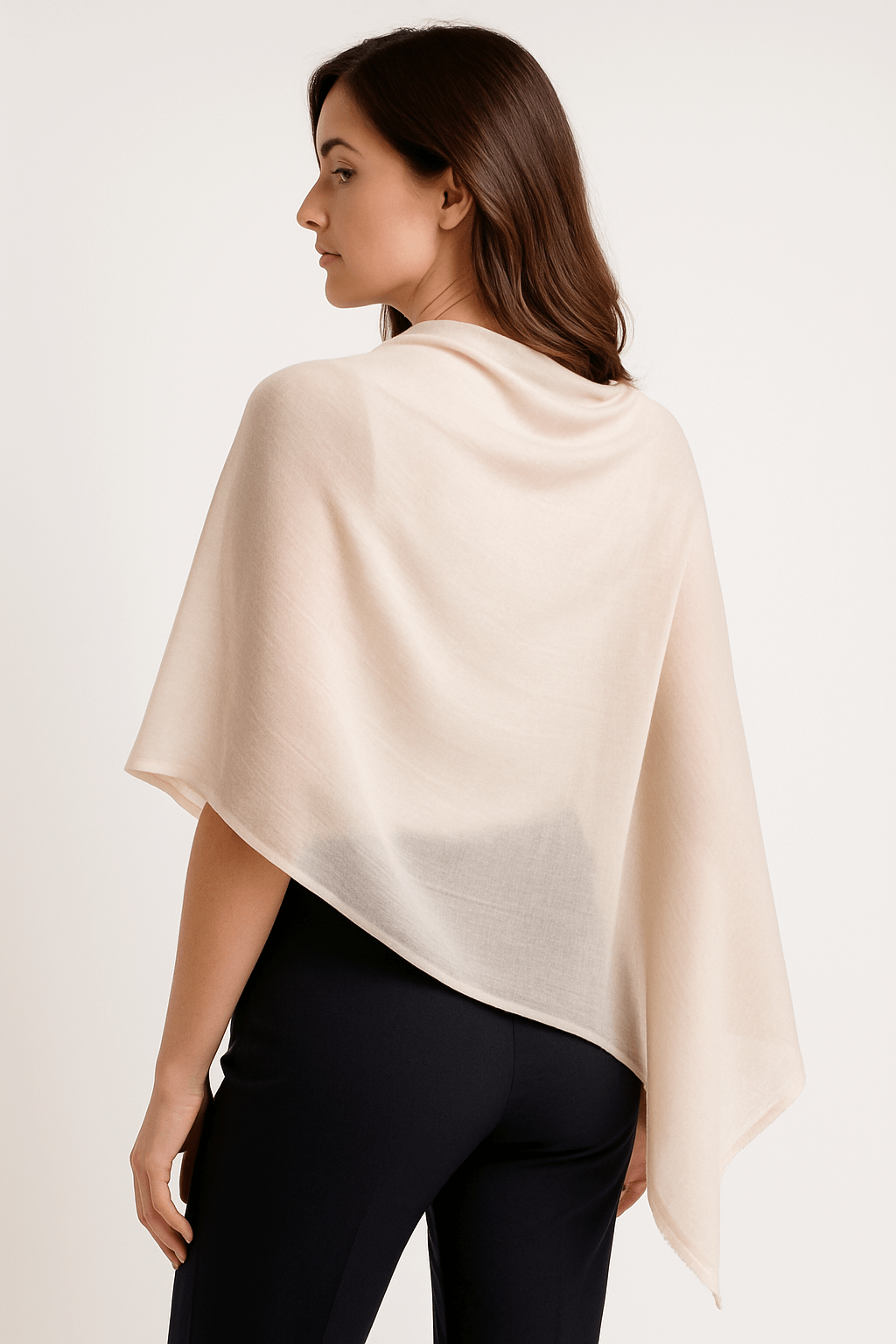 NPIA Certified 100% Pure Himalayan Cashmere Pashmina Shawl - Annapurna Pearl Pink