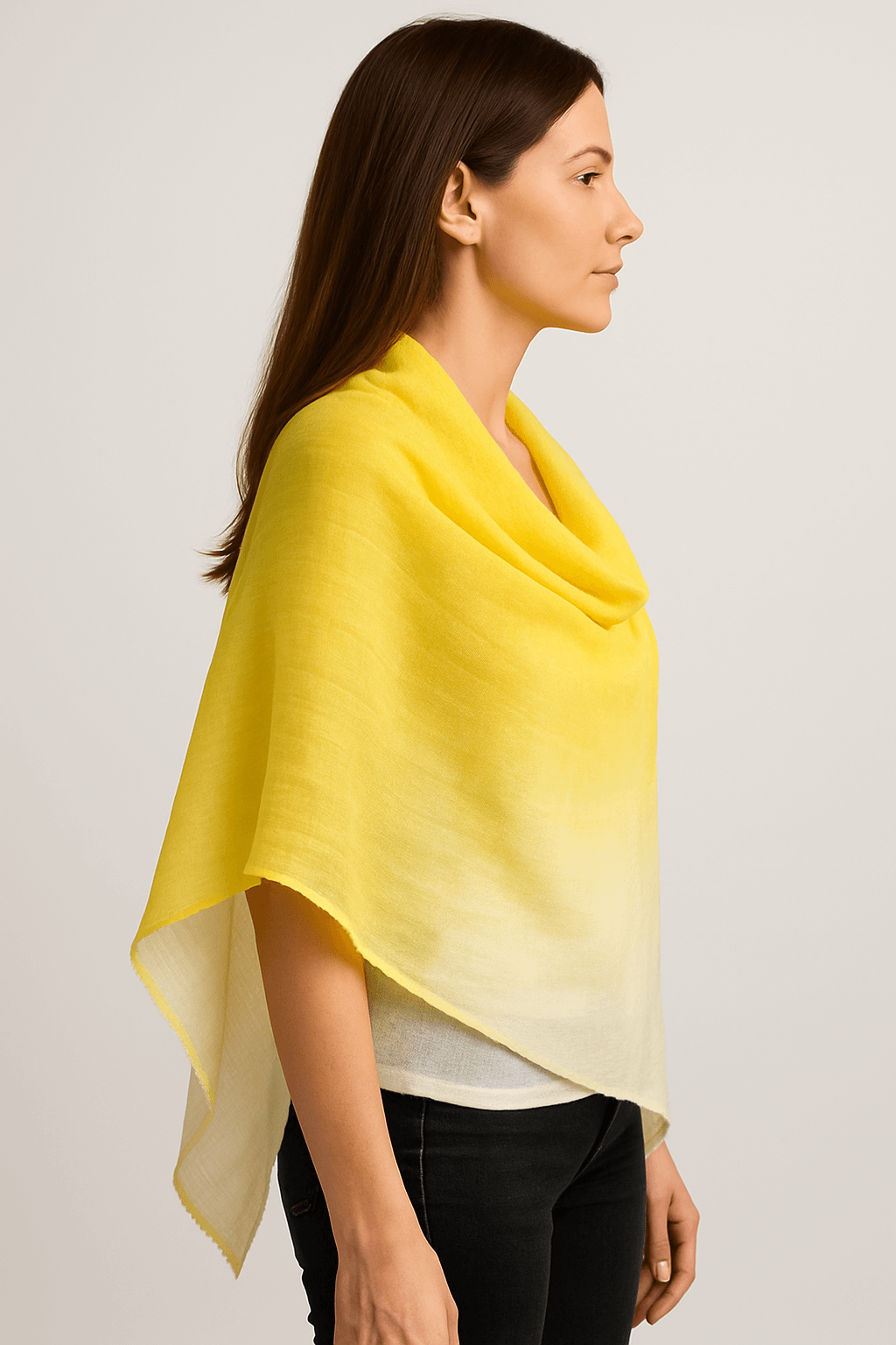 NPIA Certified 100% Pure Himalayan Cashmere Pashmina Shawl - Mustang Saffron