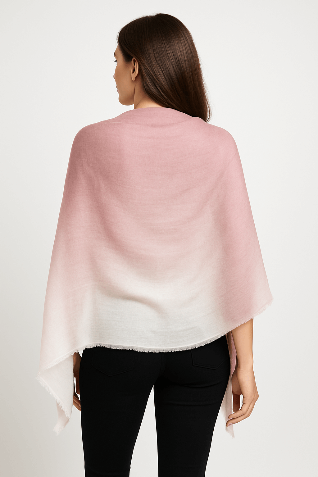 NPIA Certified 100% Pure Himalayan Cashmere Pashmina Shawl - Annapurna Pokhara Blush