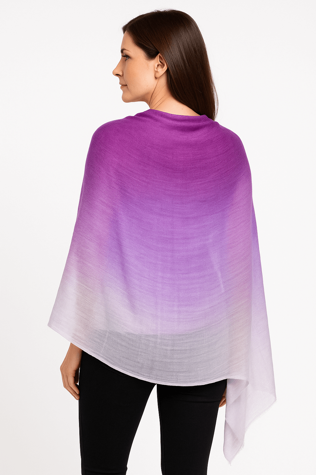 NPIA Certified 100% Pure Himalayan Cashmere Pashmina Shawl - Annapurna Langtang Lavender