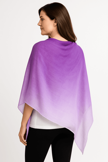 NPIA Certified 100% Pure Himalayan Cashmere Pashmina Shawl - Annapurna Langtang Lavender