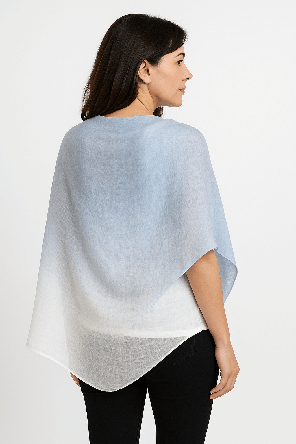 NPIA Certified 100% Pure Himalayan Cashmere Pashmina Shawl - Gosaikunda Azure