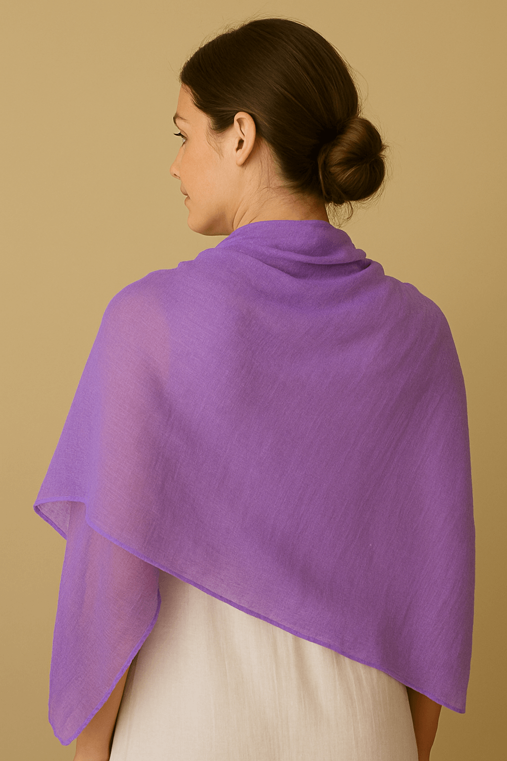 NPIA Certified 100% Pure Himalayan Cashmere Pashmina Shawl - Upper Dolpo Lavender