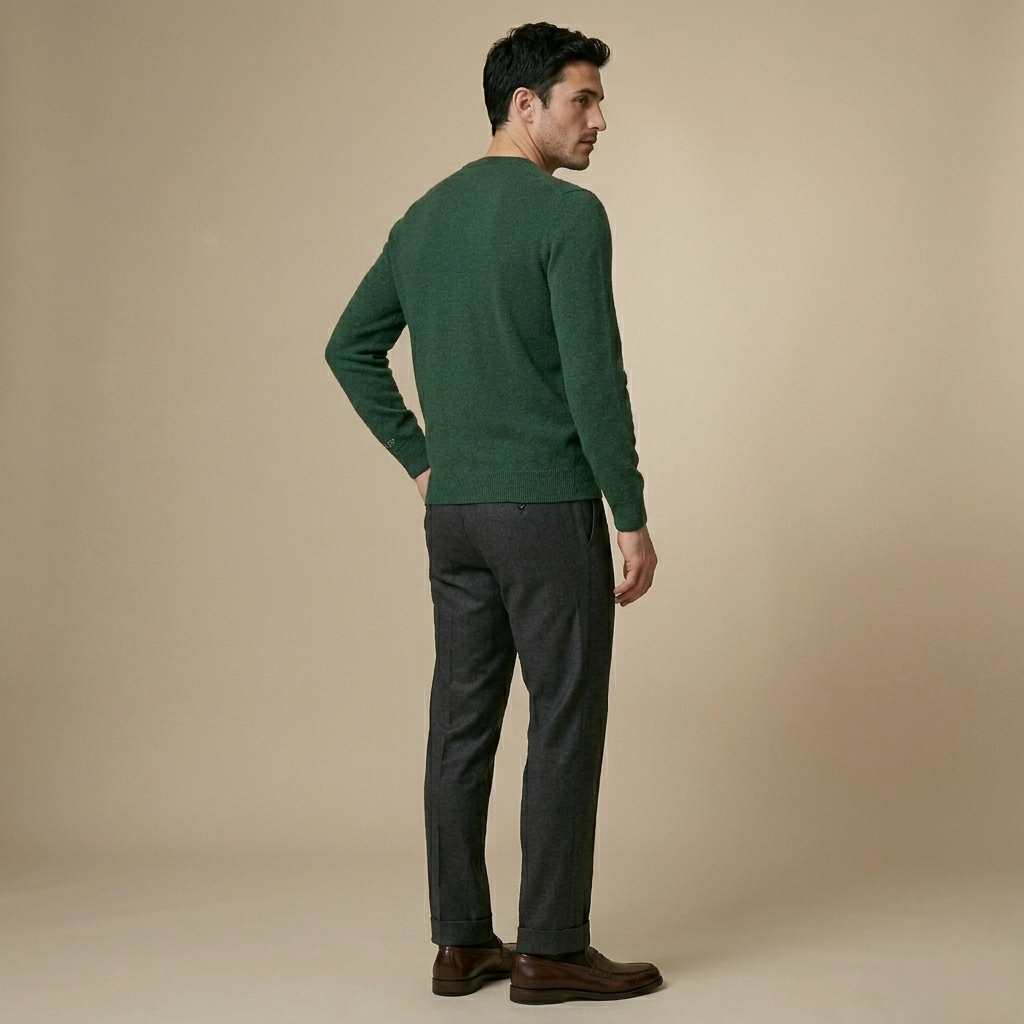 Exclusive Pine Original V-Neck Full sleeve Himalayan Cashmere Sweater 
