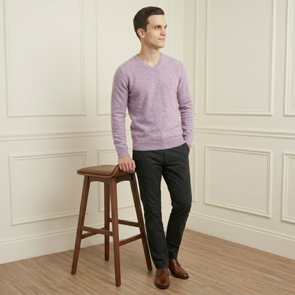 Fog Original V-Neck Himalayan Cashmere Sweater