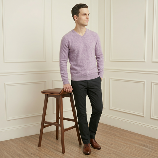 Fog Original V-Neck Himalayan Cashmere Sweater