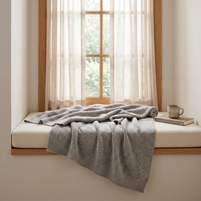 Heirloom Honeycomb Pure Himalayan Cashmere Throw