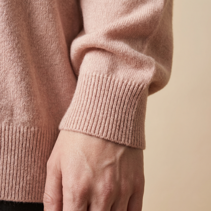 V-Neck Himalayan Cashmere Sweater For Women