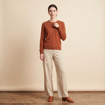 Himalayan Cashmere Original Crewneck Sweater For Women